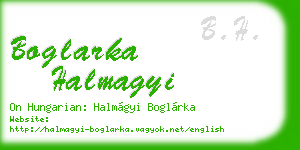 boglarka halmagyi business card